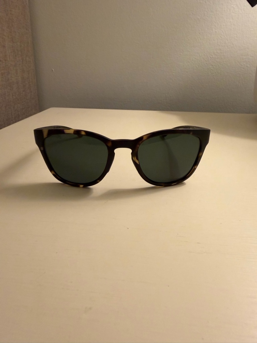 Sunski Tortoiseshell Cat Eye Women's Sunglasses - Brown Frame, Green Lenses